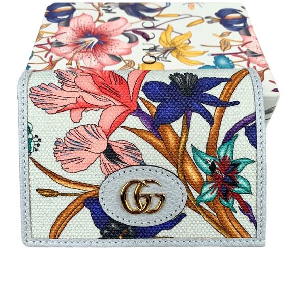 NIB Gucci Wallet Flora GG Marmont Canvas - Picture 3 of 10